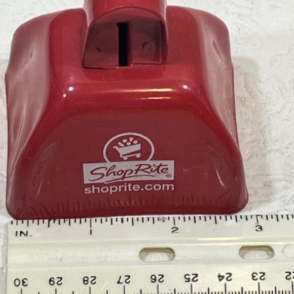 ShopRite Supermarket Red Promotional Advertising Cow Bell Decor Collectible 3" - Picture 8 of 12